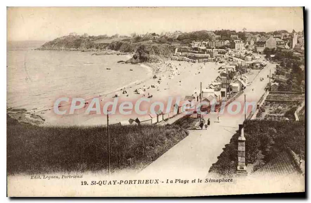 St-Quay-Portrieux — Die Strände und der Leuchtturm — Verlag Léguen, Portrieux, Nr. 19 - Vorderseite