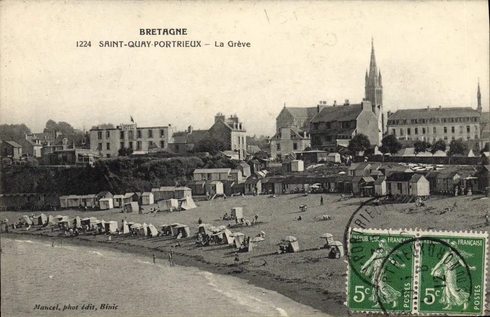 Saint-Quay-Portrieux — A Praia — Mancel, fot. edit. Binic - Frente