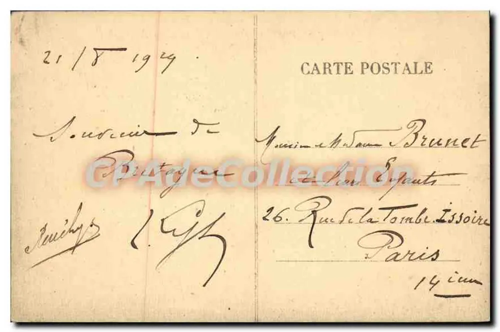 Saint-Quay-Portrieux — Um canto da praia e o farol — Editor Tudo - Verso