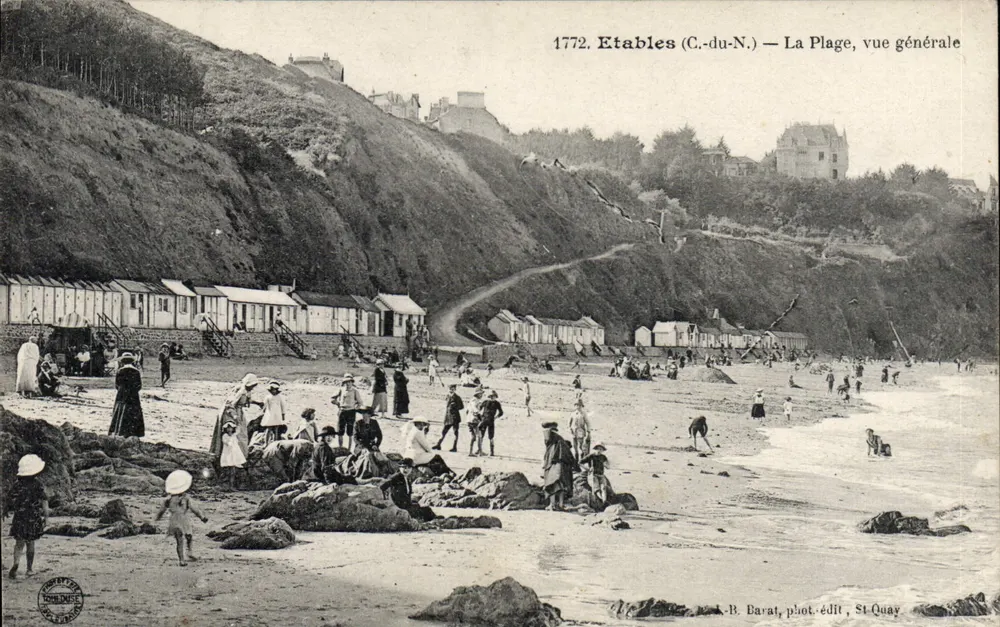 Etables (C.-du-N.) — A Praia, vista geral — A. B. Barat, fot.-edit., St-Quay - Frente