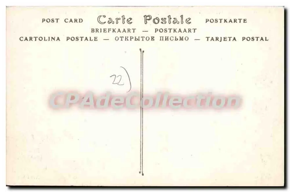 TREGASTEL (Côtes-du-Nord) — A Comunidade vista tirada sob as Tortugas de Roch'Men — editor não identificado, n° 510 - Verso