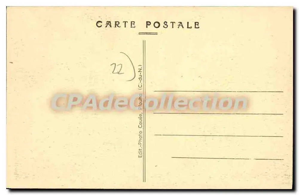 PLOUHA (C.-du-N.) — Falésias e Praia do Palus — Photo Couéeé - Verso
