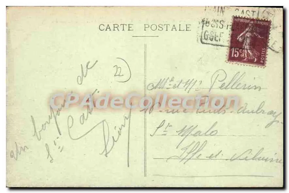 Saint-Cast (C.-du-N.) — As Villas da Praia e a Ponta da Corbière — Louxel, Paris - Verso