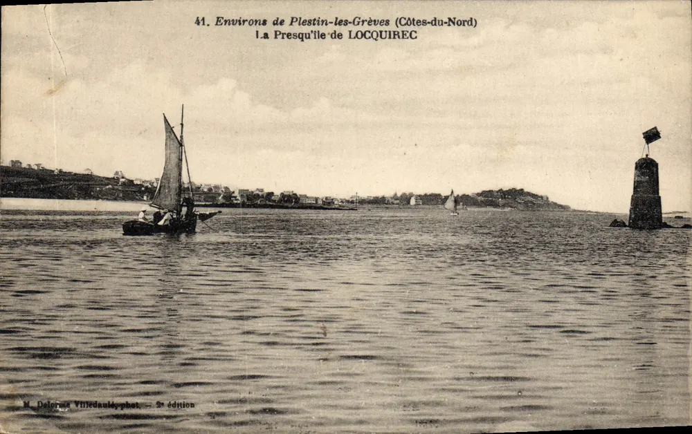 Presqu'île de Locquirec — Um Plestin-les-Grèves (Côtes-du-Nord) — M. Delorme Villedault, phot. — 2. Ausgabe - Vorderseite