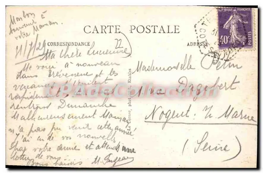 PLOUHA — O Palus — As Falésias — Edit. Lales - Verso