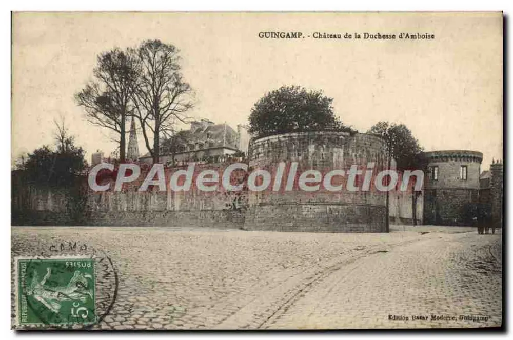 Guingamp - Castello della Duchessa d'Amboise — Edizione Bastar Moderne, Guingamp - Recto