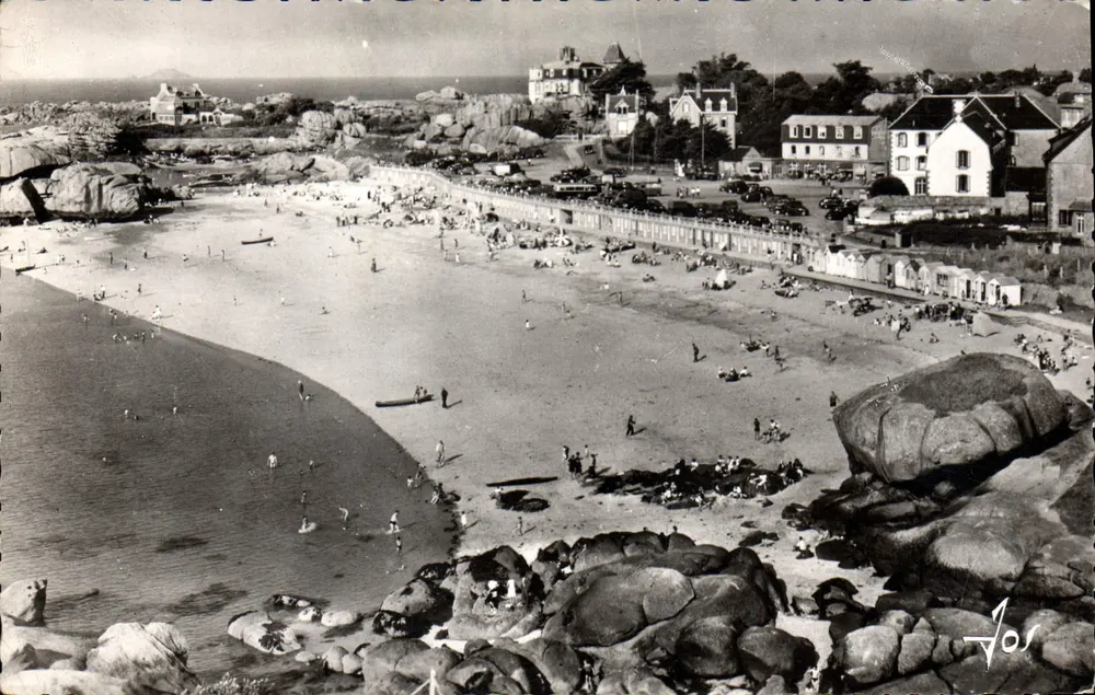 A praia de Coz-Pors — Tregastel (C.-du-N.) — Éditions d'Art Jos, n° 0859 - Frente