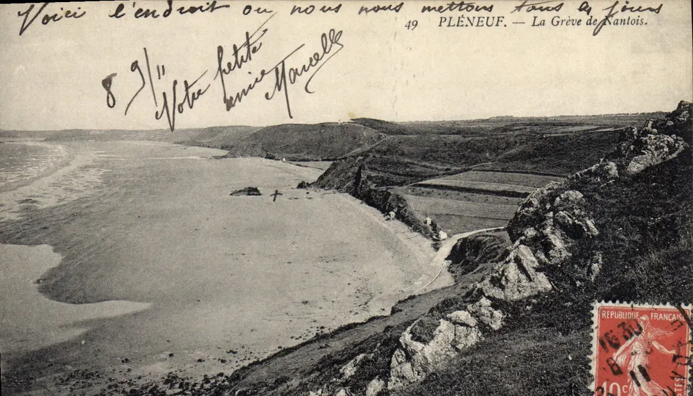 Pléneuf — A Grève de l'Anlois — Editor Pléneuf, n°49 - Frente