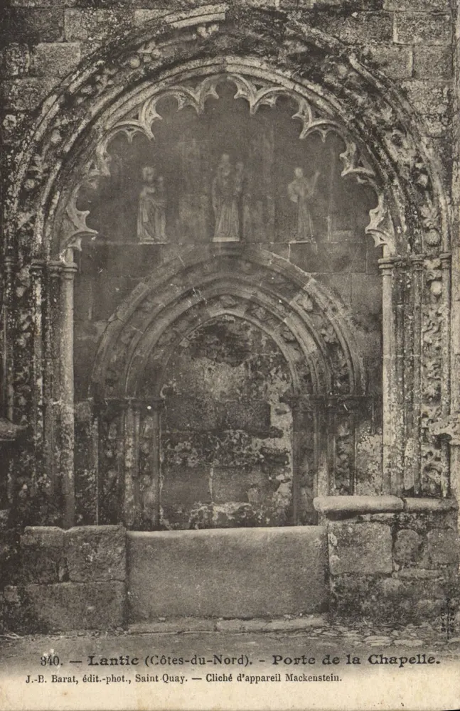 Lantic (Côtes-du-Nord) — Porta da Capela — J.-B. Barat, editor-fotógrafo, Saint-Quay - Frente
