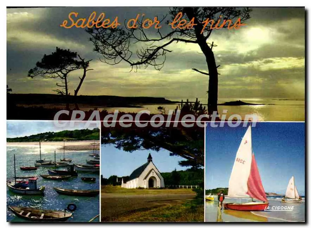 Sables d'or les pins — vista panorâmica — Éditions La Cigogne - Frente