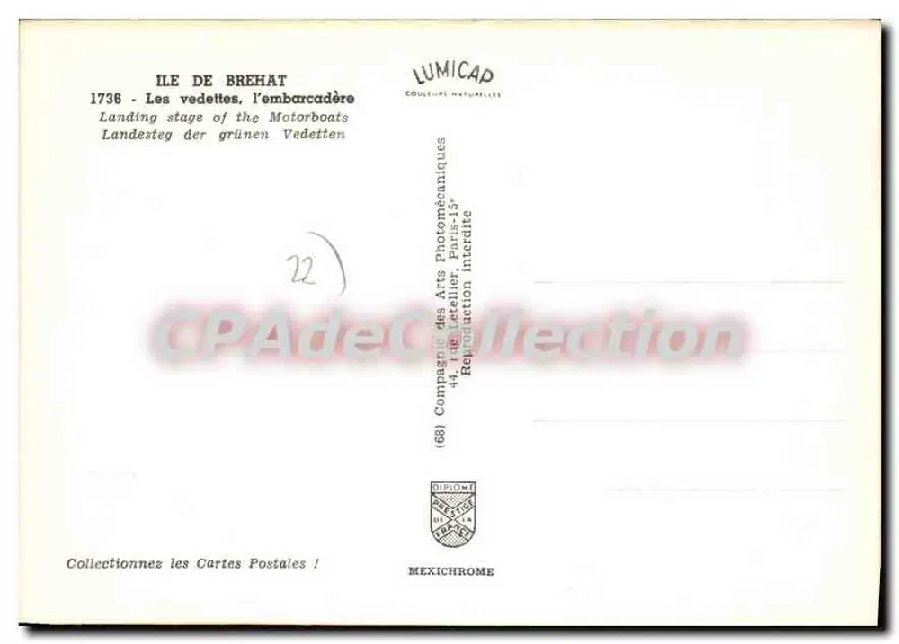 Wyspa Bréhat — Przystań dla motorówek — Lumicap - Rewers