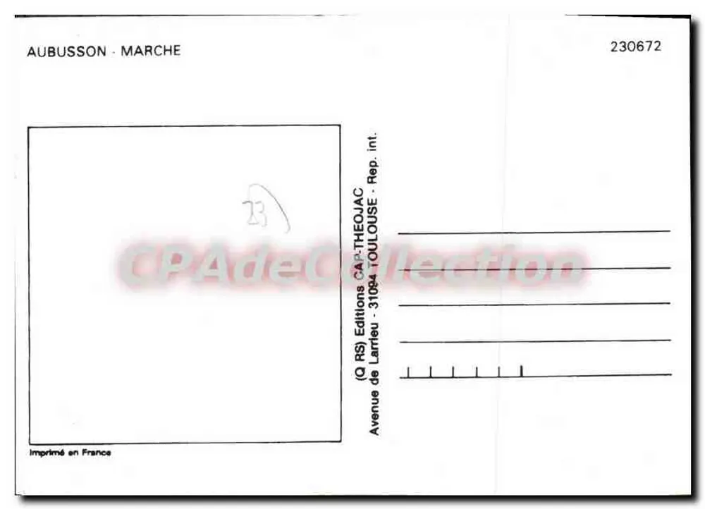 Blason de Aubusson e Marche — Adesivos de vinil laváveis — Edições de Larrieu - Verso