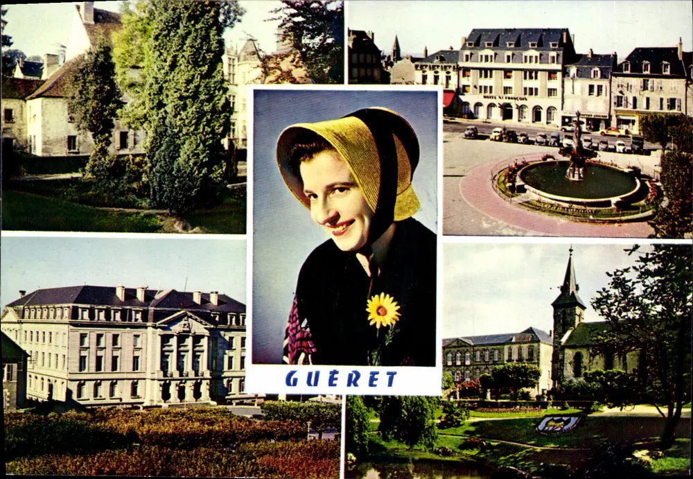 Guéret — Panoramablick mit Porträt — CAP-THÉONAC - Vorderseite