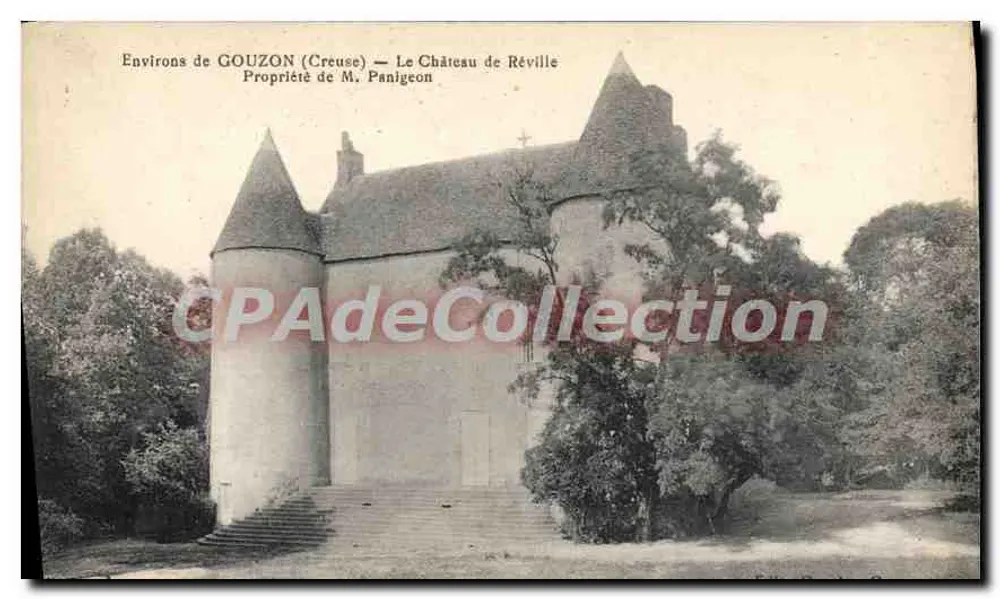 Umgebung von GOUZON (Creuse) — Schloss Réville — Eigentum von M. Panigeon - Vorderseite