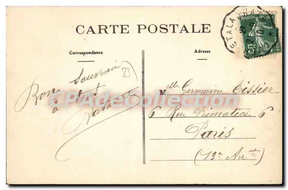 Im Marche-Gebiet — Haushaltszene — Éditions Léon Poupelin, n°49 - Rückseite