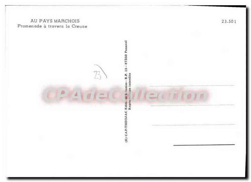 In Limousin — Spaziergang durch die Creuse — Verlag CAP-THEOJAC - Rückseite