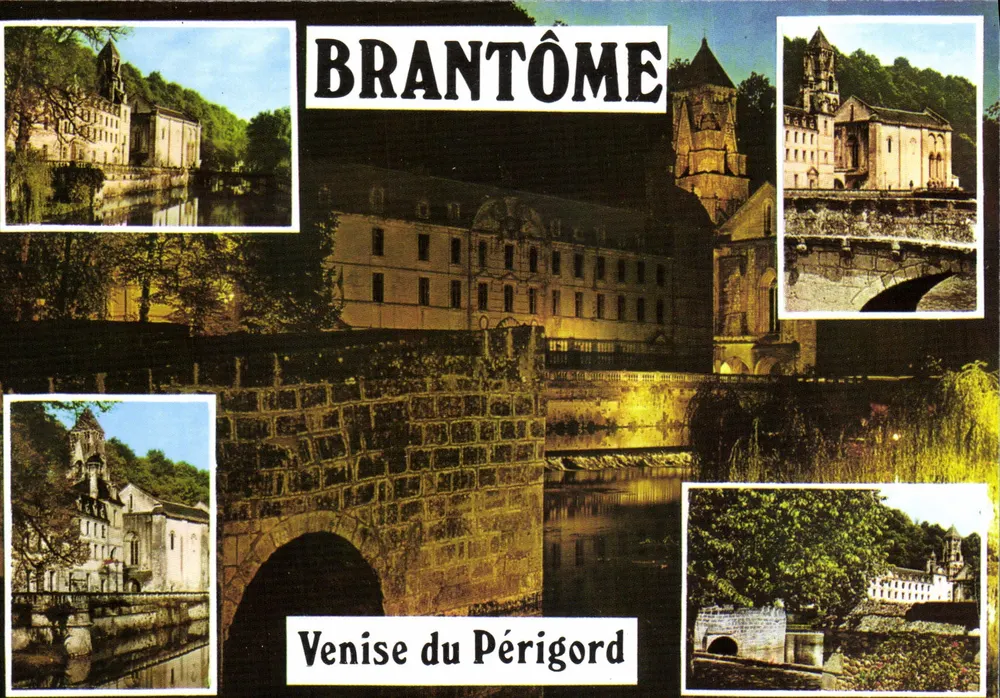 Brantôme — A Veneza do Périgord — Imagens da França, Dordogne - Frente