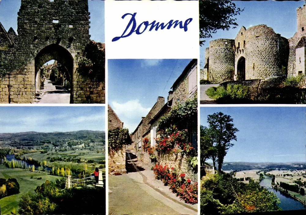 Domme — Bastide francesa fundada em 1281 — Edição Mexichrome - Frente