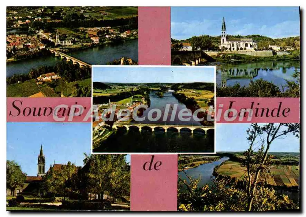 Lalinde (Dordogne) — algemene uitzicht, kerk, brug, landschap — Éditions CAP-TI-ÉD.O.A.C. - Voorkant