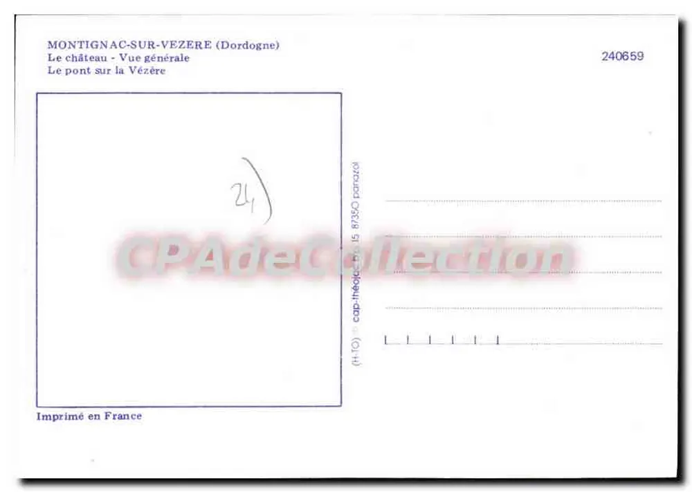 मॉंटिग्नैक-सूर-वेज़ेर - पैनोरमिक दृश्य - CPAdeCollection संख्या 240659 - पीछे