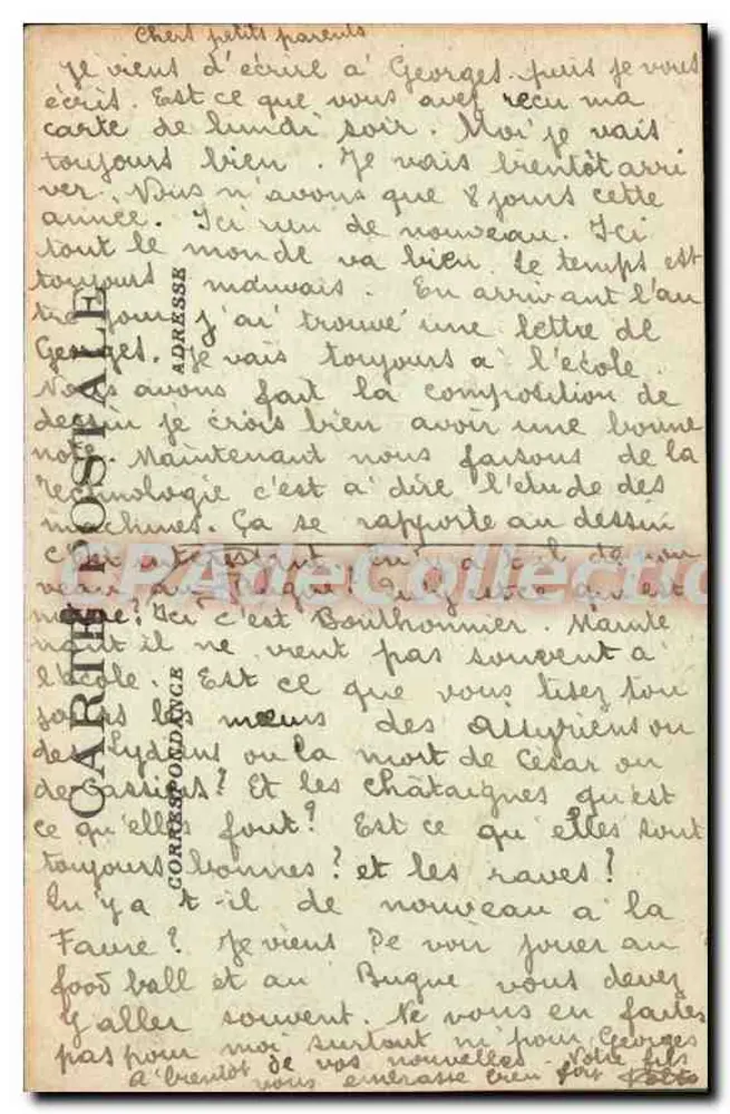 Périgueux — Estátua de Michel Montaigne — editor desconhecido, número de série não visível - Verso