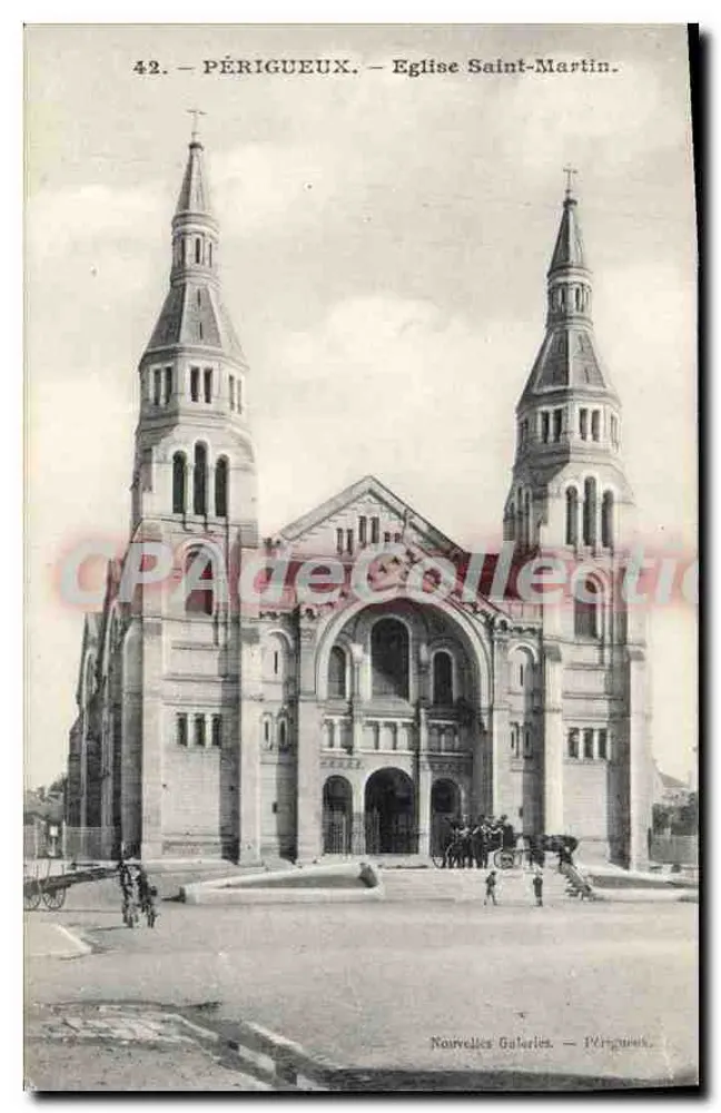 Périgueux — Igreja de São Martinho — Novas Galerias, Périgueux - Frente