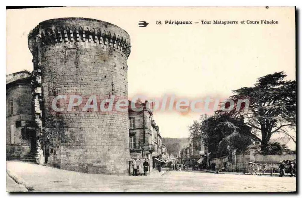 Périgueux — Tour Mataguerre und Cours Fénelon — Sammlung Périègueux n°58 - Vorderseite