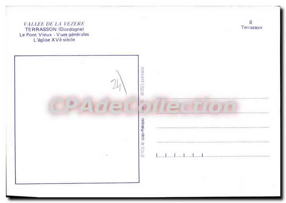 Terrasson — Vista geral — CPAdeCollection n°8 - Verso