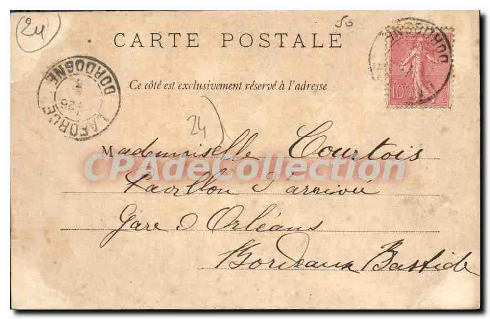 Laforce - Asiel John-Bost. De Familie. — A. Astruc, fot. Edit. Bergerac - Achterkant