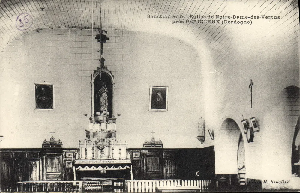 Santuário da Igreja de Nossa Senhora das Virtudes perto de Périgueux (Dordogne) — H. Brugière - Frente