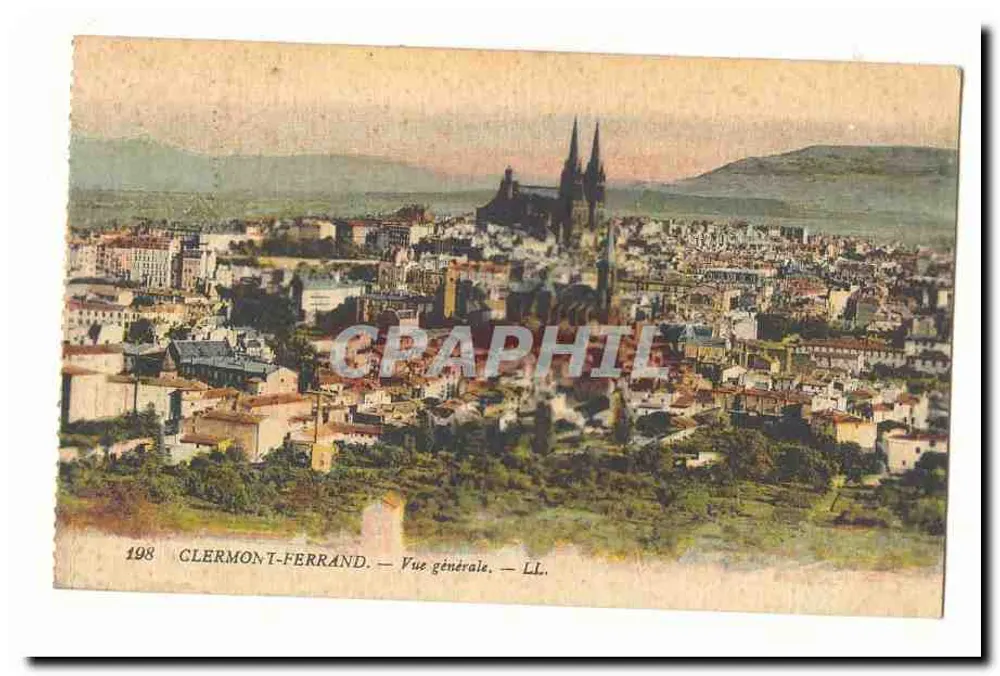 Clermont-Ferrand — Vista geral — LL. — n° 198 - Frente