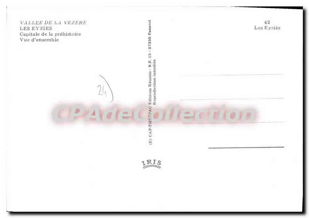 Les Eyzies — Vale da Vézère — IRIS - Verso