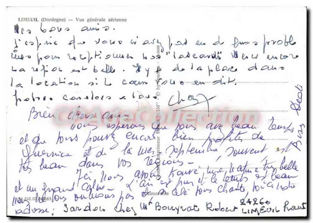 लिमेयू (डॉर्डोन्ने) — एक व्यापक हवाई दृश्य — प्रिंटर मिशेल - सीमी - पीछे