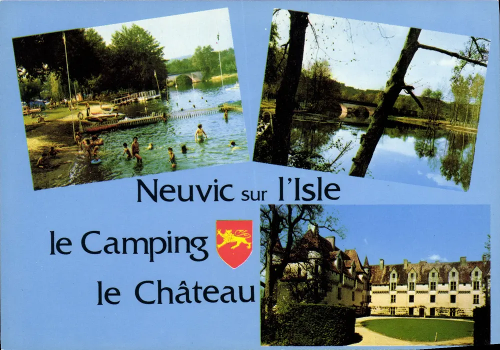 Neuvic sur l'Isle — o Camping, o Castelo — Editions Modernes, Limoges - Frente