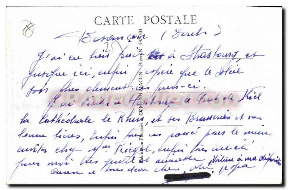 Besançon (Doubs) — Porta Negra, Arco do Triunfo erguido pelos Romanos - Verso