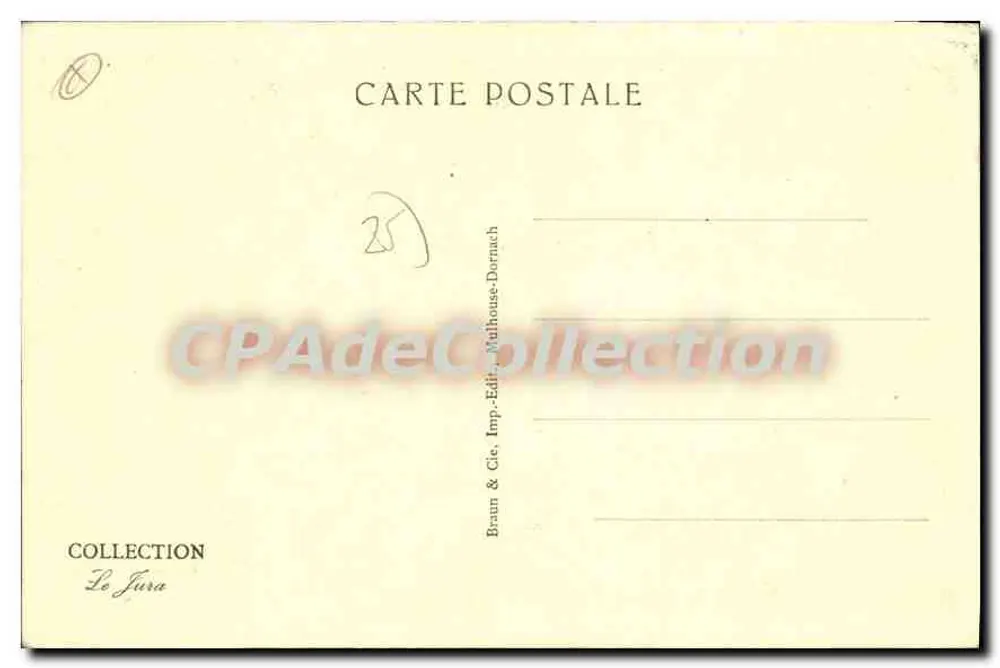 Besançon — Ruela Billiard — Braun & Cie, Imp. Dornach - Verso