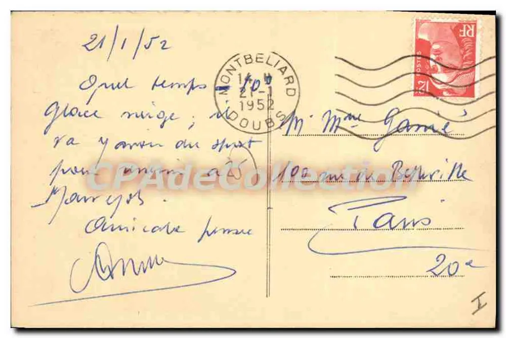 Montbéliard (Doubs) — Zamek — Combier Imp. Macon - Rewers