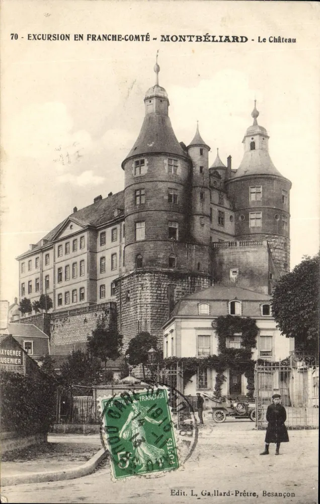Montbéliard — O Castelo — Edit. L. Gaillard-Prêtre, Besançon - Frente