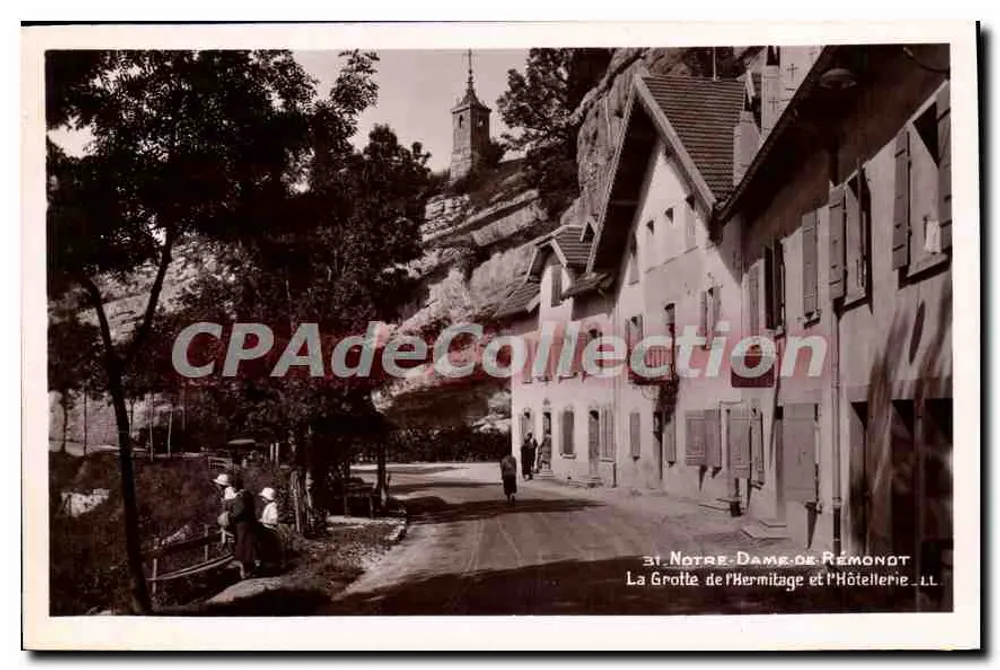 Die Grotte der Hermitage und das Hotel — Remondot — Edit. Hôtel de la Grotte - Vorderseite