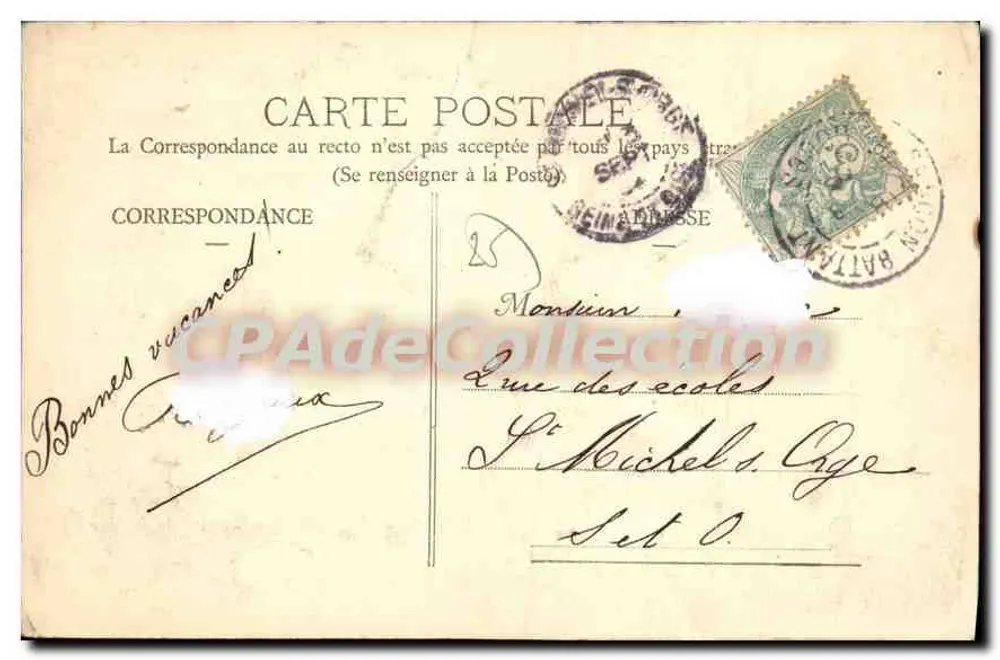 BESANÇON — Die Salinen von La Mouillère — A. Coulon - Rückseite