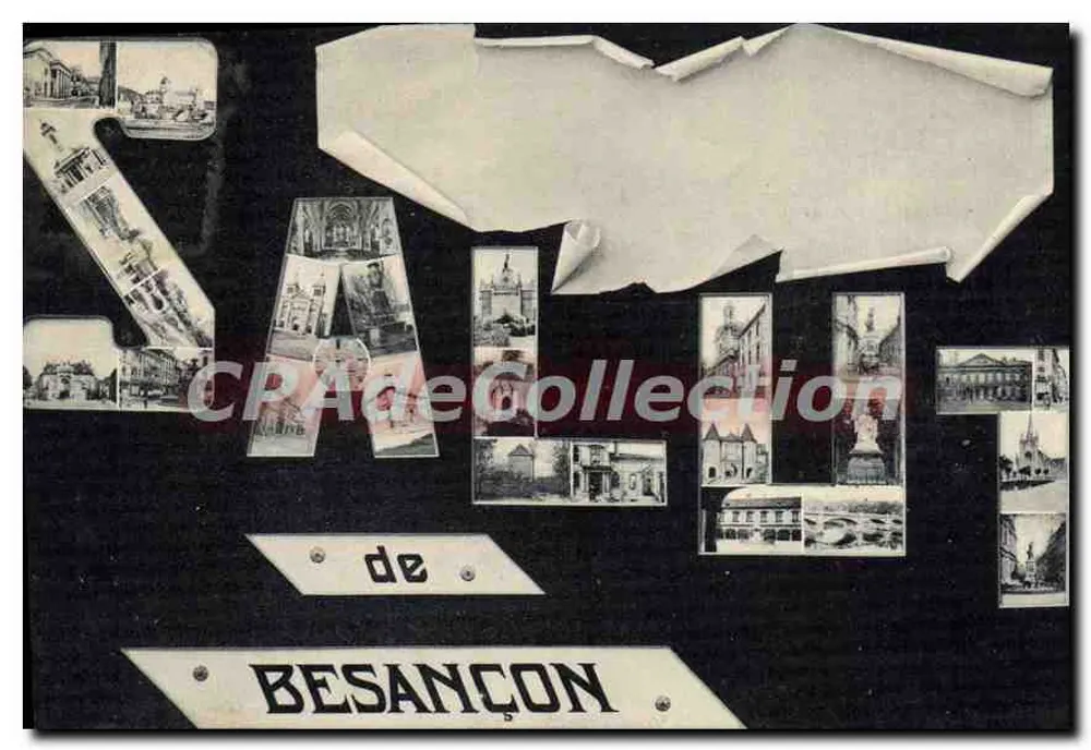 Besançon — Vista panorâmica — Editor Théophile Jacot, Nanchaté - Frente