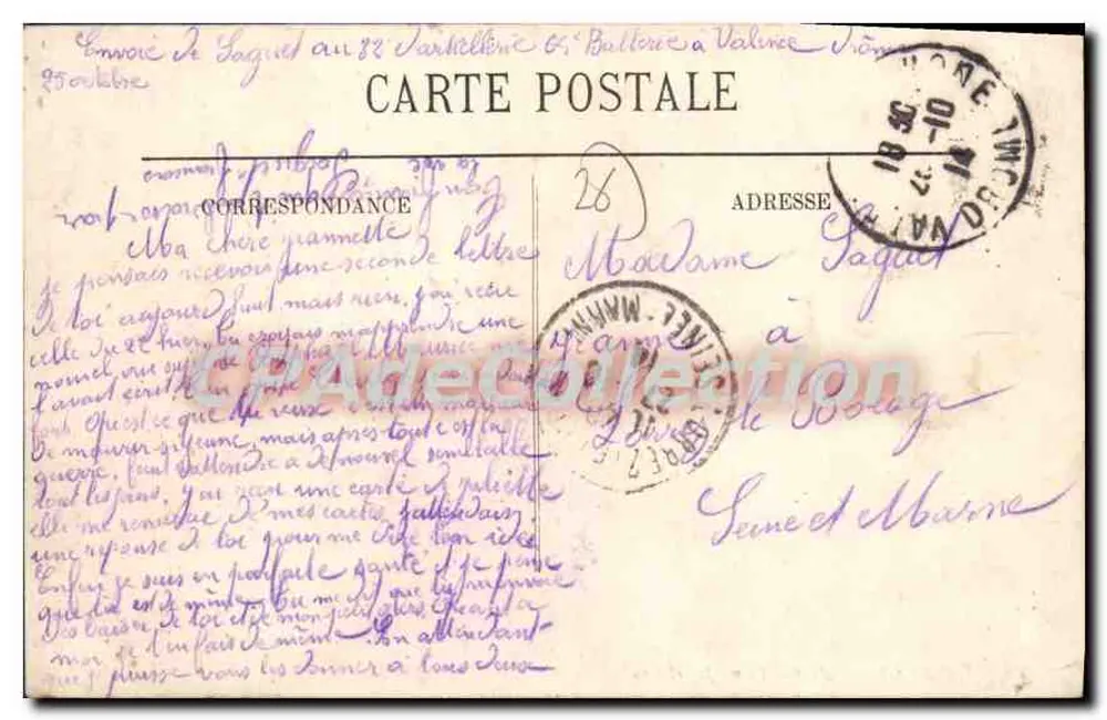 Valence — Avenida Gambella e Crussol — LL. — n°95 - Verso