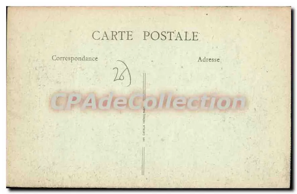 Valence (Drôme) - Praça da República — B. F., PARIS - Verso