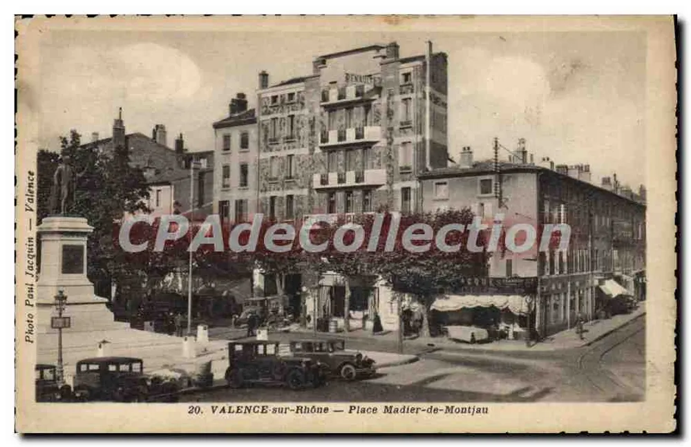 Valence-sur-Rhône — Place Madier-de-Montjau — Foto Paul Jacquin, n°20 - Vorderseite