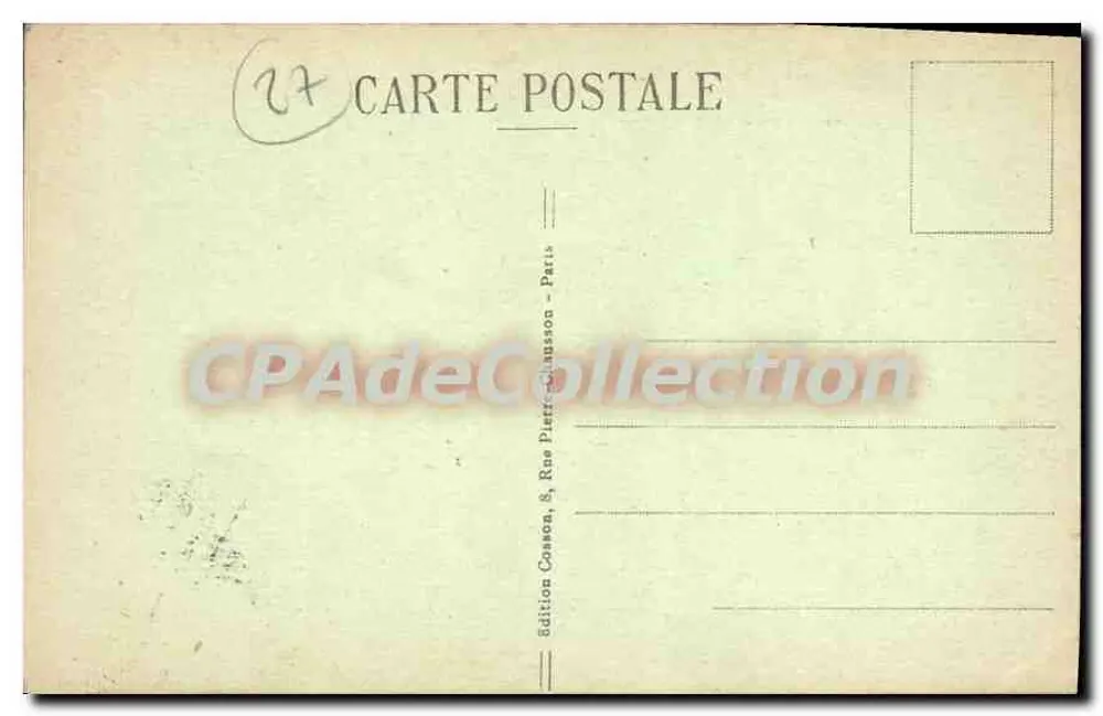 Evreux — Rue Corbeau und die Kathedrale — C. M. n° 439 - Rückseite