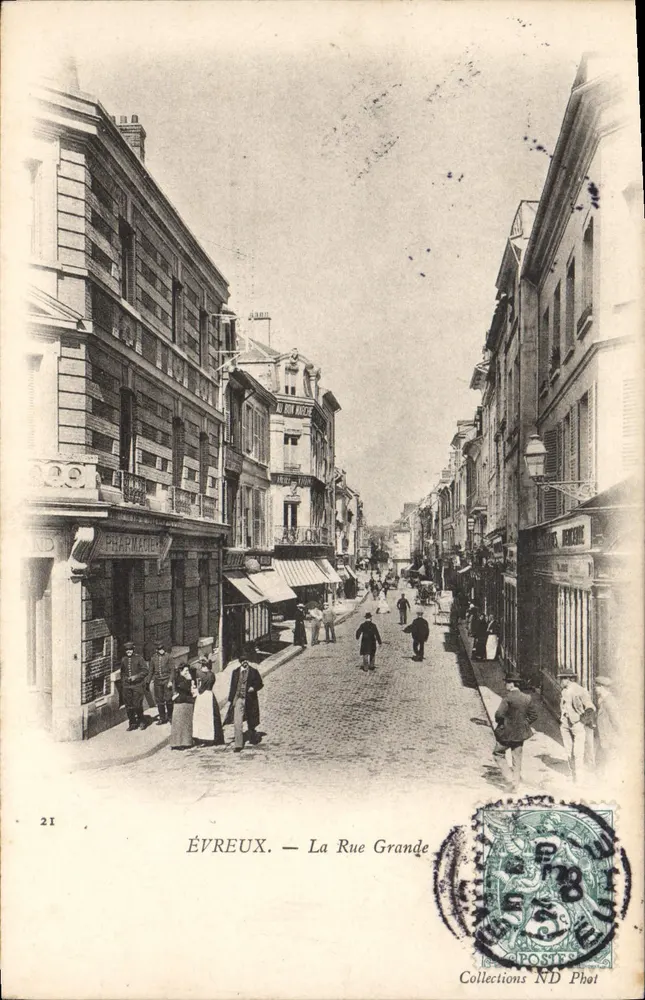 Évreux — A Rue Grande — Coleções ND Fot n°21 - Frente