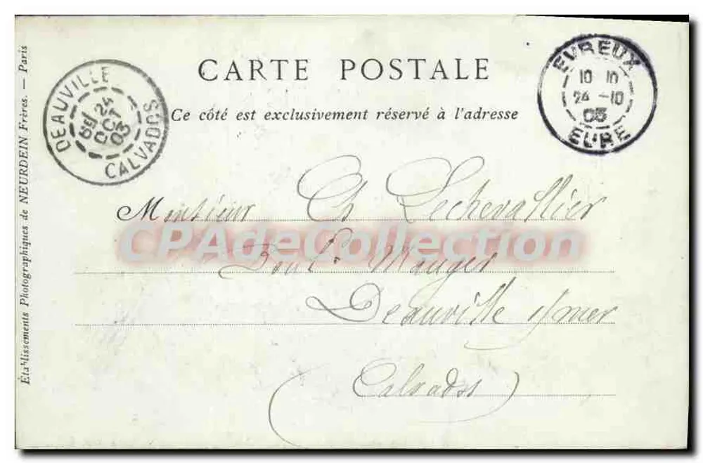 Évreux — A Rue Grande — Coleções ND Fot n°21 - Verso