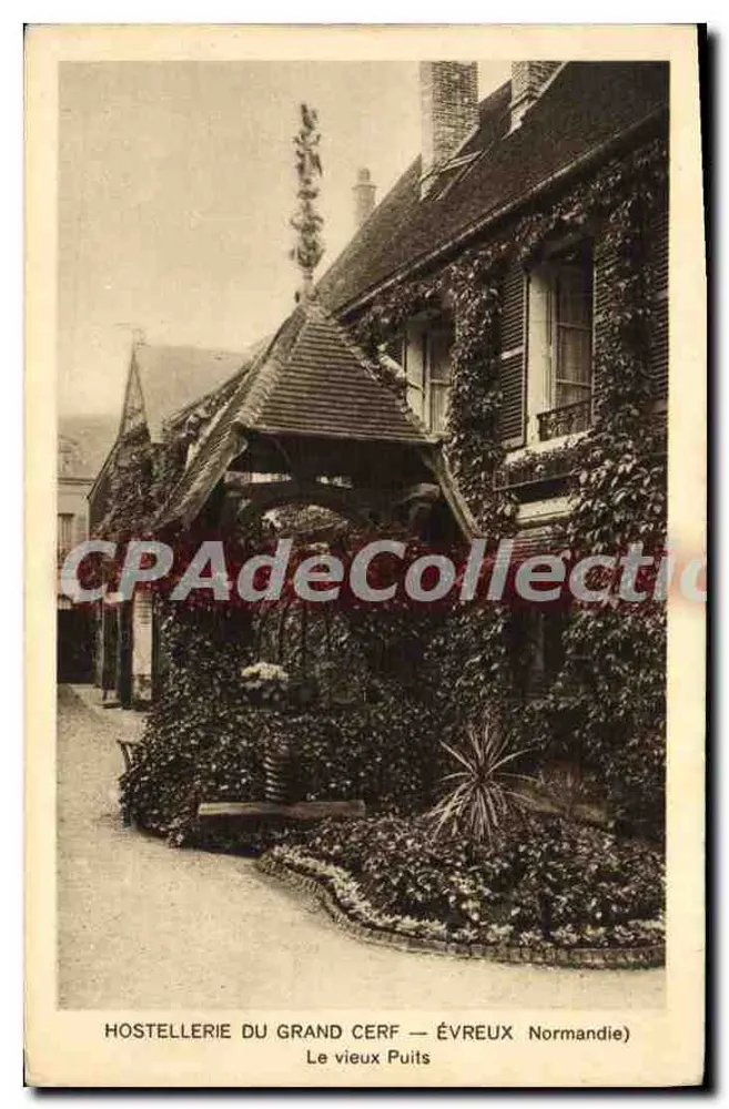Hostellerie du Grand Cerf — Évreux Normandie — Der alte Brunnen - Vorderseite
