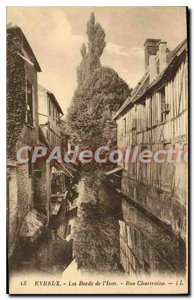 Évreux - As margens do Ilon - Rua Chartraine — CPAM n° 68 - Frente