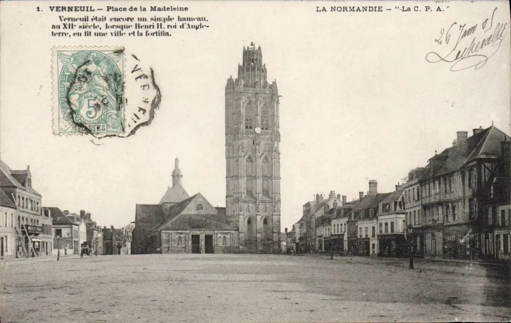 Verneuil - Platz der Madeleine — Verlag C.P.A. n°1 - Vorderseite